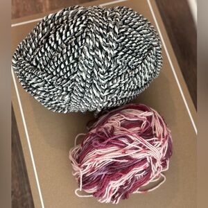 Black and Pink Yarn Set